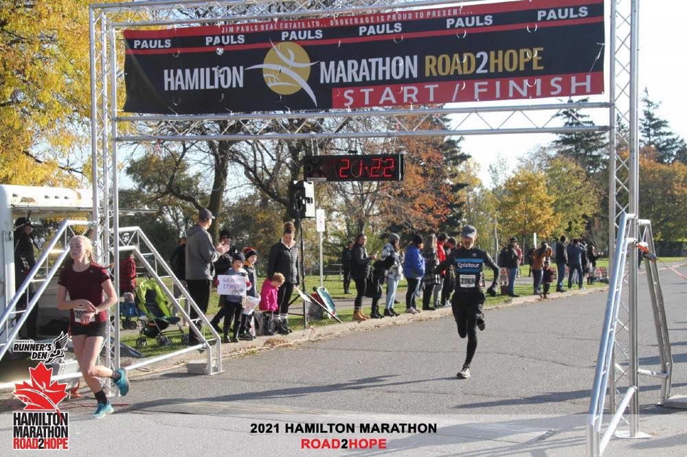 running for vision care hamilton marathon weekend