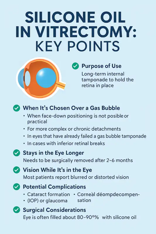 Silicone Oil in Vitrectomy Infographic
